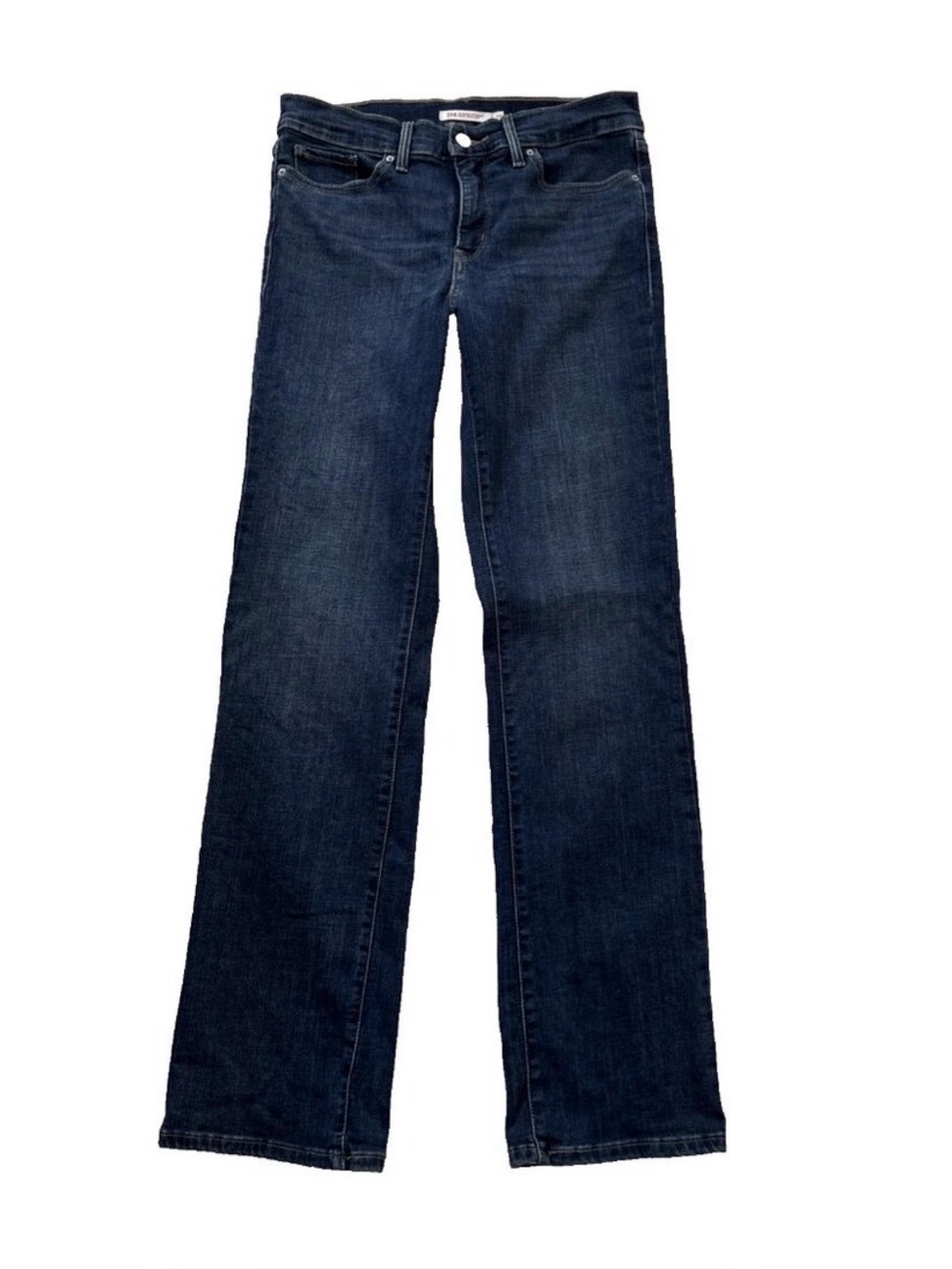 Levis 314 Jeans Women's 29 Zip Close Dark Blue Shaping Straight Denim